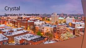  Presentation with orlando florida usa downtown city - Cool new slide deck with church financials - macon georgia usa downtown city backdrop and a light blue colored foreground