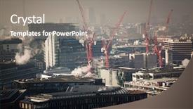  Presentation with foggy - Audience pleasing PPT layouts consisting of church financials - rooftop view over london backdrop and a gray colored foreground
