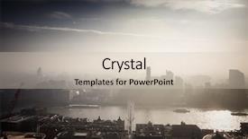  Presentation with paul - Audience pleasing slide deck consisting of church financials - rooftop view over london backdrop and a  colored foreground