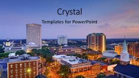  Presentation with florida - PPT theme enhanced with church financials - tallahassee florida usa downtown skyline background and a teal colored foreground