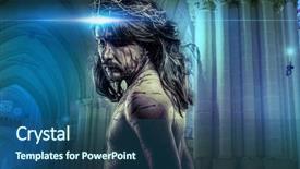  Presentation with passion christ - Beautiful slide deck featuring church giving - jesus christ calvary man bleeding backdrop and a ocean colored foreground