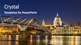  Presentation with millennium - Audience pleasing slide deck consisting of church glass - st paul cathedral with millennium backdrop and a navy blue colored foreground