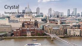  Presentation with millennium - Audience pleasing slide deck consisting of church glass - st paul cathedral with millennium backdrop and a light blue colored foreground