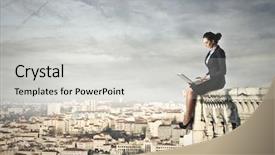  Presentation with world - PPT layouts featuring church technogoly - manager on top background and a  colored foreground