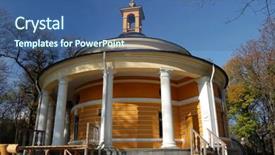  Presentation with area - PPT layouts featuring church-historical-area-kiev-ukraine background and a ocean colored foreground