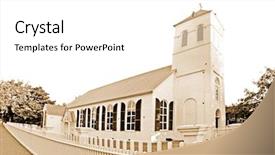  Presentation with christ - Beautiful presentation featuring church in downtown pensacola florida backdrop and a  colored foreground