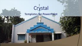  Presentation with catholic pray - PPT layouts featuring church in kumrokhali west bengal background and a  colored foreground