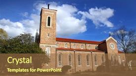  Presentation with rural - Cool new slide deck with church in rural mississippi state backdrop and a  colored foreground