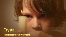  Presentation with kids church - Amazing presentation theme having church kids - fire backdrop and a tawny brown colored foreground