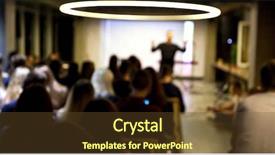  Presentation with young people diversity - Amazing slides having church meeting - lot of young people backdrop and a tawny brown colored foreground