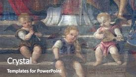  Presentation with angels - Theme with church music - angels musicans background and a gray colored foreground