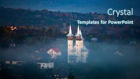 Presentation with maramures - Amazing slides having church-of-breb-village-maramures backdrop and a ocean colored foreground