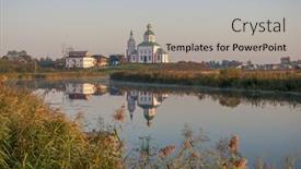  Presentation with grief - Cool new presentation theme with church-of-ilya-prophet backdrop and a light gray colored foreground