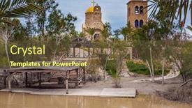  Presentation with jesus christ - PPT layouts enhanced with church-of-john-the-baptist background and a tawny brown colored foreground