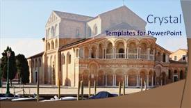  Presentation with venice - Slides with church-of-maria-e-donato background and a sky blue colored foreground