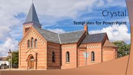  Presentation with denmark - Presentation theme enhanced with church-of-our-saviour background and a light blue colored foreground