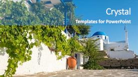  Presentation with constantine - Cool new slide deck with church of saint constantine backdrop and a teal colored foreground