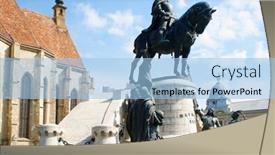  Presentation with roman style - Slide deck enhanced with church-of-saint-michael background and a light blue colored foreground