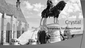  Presentation with roman style - Theme having church-of-saint-michael background and a light gray colored foreground