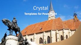  Presentation with roman style - Audience pleasing PPT layouts consisting of church-of-saint-michael backdrop and a teal colored foreground