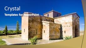  Presentation with church - Amazing slides having church-of-san-pedro-de backdrop and a ocean colored foreground