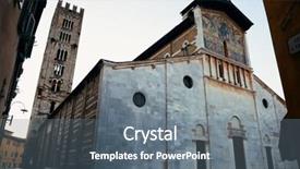  Presentation with church - Slides featuring church of san pietro somaldi background and a  colored foreground