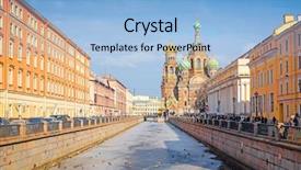  Presentation with blood - Cool new PPT theme with saint peterburgs - church of savior on spilled backdrop and a light blue colored foreground