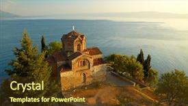  Presentation with church building - Audience pleasing PPT theme consisting of community donations charity foundation support backdrop and a light gray colored foreground