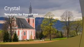  Presentation with magdalene - PPT layouts having church-of-st-mary-magdalene background and a gray colored foreground