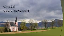  Presentation with magdalene - Presentation theme having church-of-st-mary-magdalene background and a light gray colored foreground