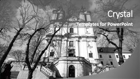  Presentation with bishop church - Audience pleasing PPT layouts consisting of church of st stanislaus bishop backdrop and a gray colored foreground