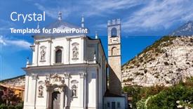  Presentation with peter - Theme featuring church-of-sts-peter background and a teal colored foreground