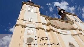  Presentation with virgin mary - Cool new PPT layouts with church-of-the-assumption backdrop and a lemonade colored foreground