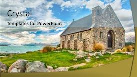  Presentation with good - Amazing PPT layouts having old church of the good backdrop and a light blue colored foreground