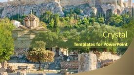  Presentation with holy - Slides enhanced with church-of-the-holy-apostles background and a tawny brown colored foreground