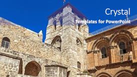  Presentation with jerusalem - Presentation theme consisting of church-of-the-holy-sepulchre and a  colored foreground