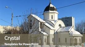  Presentation with god - Presentation featuring church of the icon background and a gray colored foreground