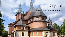  Presentation with jesus - Slides enhanced with church-of-the-sacred-heart background and a light blue colored foreground