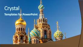  Presentation with blood tester - Beautiful slides featuring blood in st petersburg russia backdrop and a ocean colored foreground