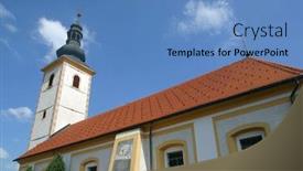  Presentation with kings - Amazing theme having church-of-the-three-kings backdrop and a teal colored foreground