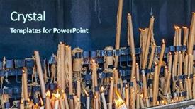  Presentation with important - PPT layouts having church offering - sanctuary of fatima portugal votive background and a ocean colored foreground