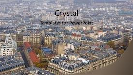  Presentation with organization - Slide deck featuring church organization - aerial view on paris background and a light gray colored foreground