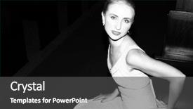  Presentation with white and black woman climbing ladders - Colorful PPT theme enhanced with church pew - woman in black and white backdrop and a  colored foreground