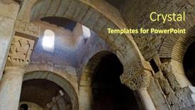  Presentation with church - Presentation theme with church-s-interior-san-pedro background and a tawny brown colored foreground