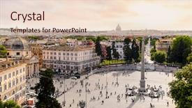  Presentation with dental panoramic x ray - Colorful PPT theme enhanced with church san pietro - panoramic view of piazza del backdrop and a lemonade colored foreground