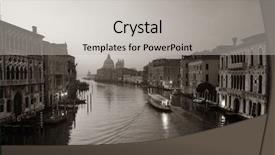  Presentation with church sale - Slide set featuring church santa maria della salute background and a  colored foreground