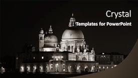  Presentation with church - Amazing presentation theme having church-santa-maria-della-salute backdrop and a black colored foreground