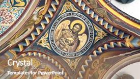  Presentation with communism - Slides featuring church sfantul spiridon vechi is background and a  colored foreground