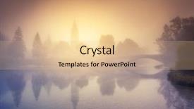  Presentation with foggy - Presentation design having church st john the baptist background and a  colored foreground