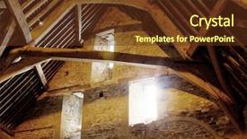  Presentation with bible tithe church tithes - PPT theme consisting of church tithes - interior of a medieval tithe background and a tawny brown colored foreground